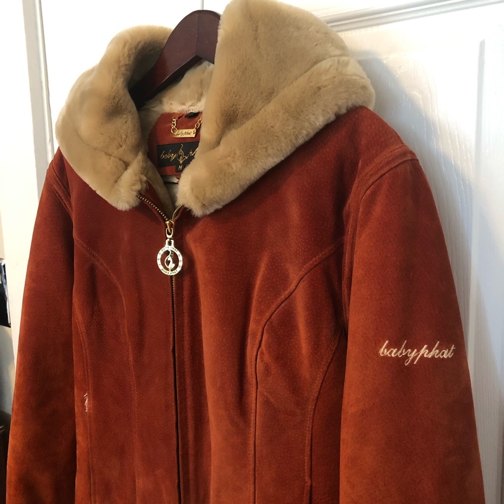 Millenium Baby Phat Brown Suede Jacket NWOT